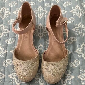 Cynthia Rowley Pink Glitter Kids Dress Shoes